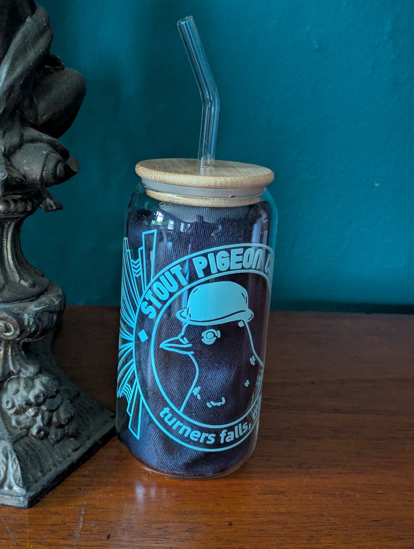 16oz Stout Pigeon Glass with lid